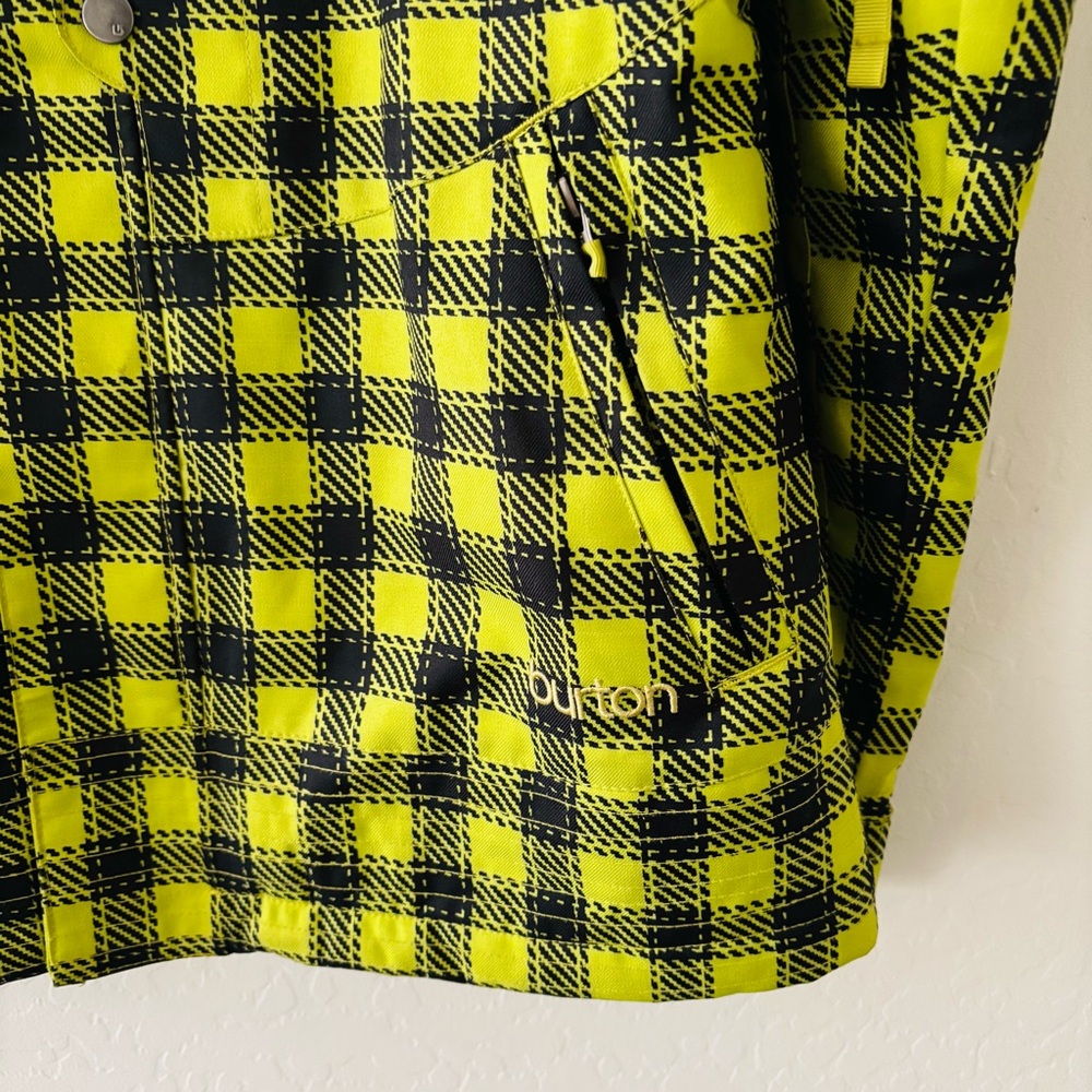 Burton Women’s Ski & Snowboard Vibrant Yellow Green Black Jacket Winter Coat M - Picture 3 of 8